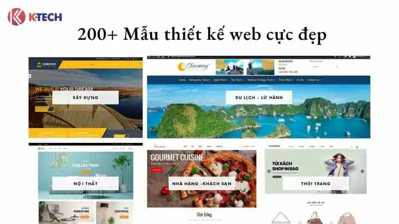 200+ Mẫu thiết kế web cực đẹp đến từ K-Tech