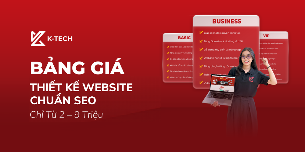 Bảng Giá Thiết Kế Website Chuẩn SEO Chỉ Từ 2 – 9 Triệu