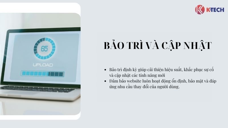 Các bước thiết kế website - Bước Bảo Trì Và Cập Nhật