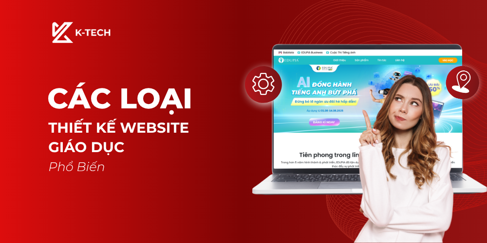 Các loại thiết kế website giáo dục