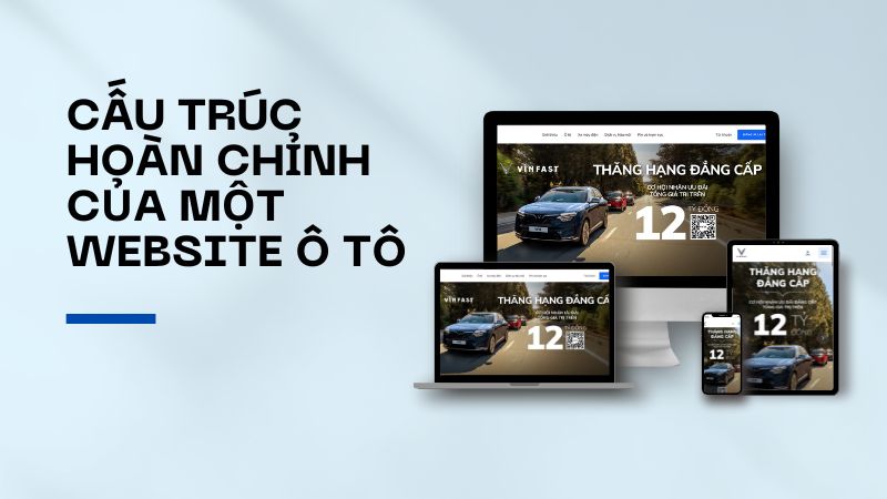 Cấu trúc hoàn chỉnh của một website ô tô