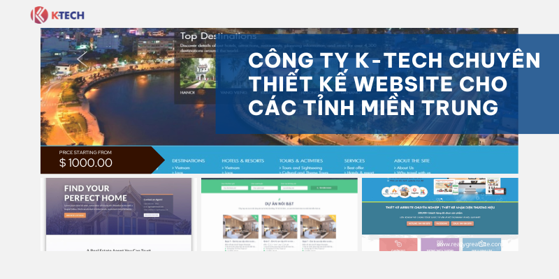 Công ty K-Tech chuyên thiết kế website ở các tỉnh miền Trung 