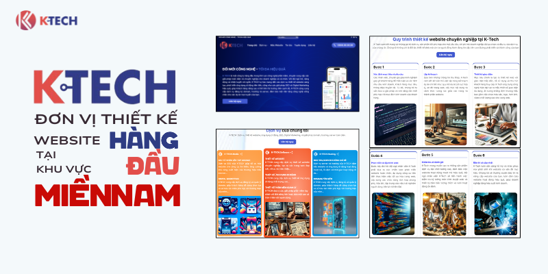 K-Tech - Đơn vị thiết kế website miền Nam chất lượng cao