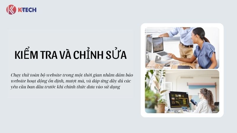 Các bước thiết kế website - Bước Kiểm Tra Và Chỉnh Sửa