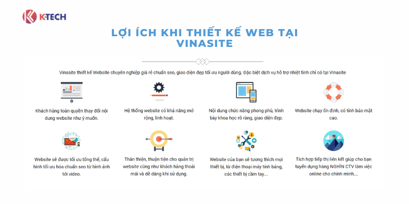 Lợi ích khi thiết kế website Hà Nội tại VinaSite