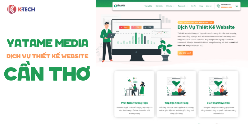 Thiết kế website Cần Thơ - Yatame Media