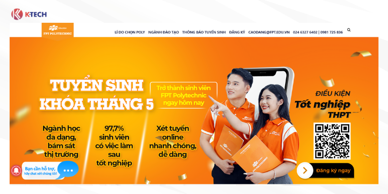 Trung tâm đào tạo thiết kế website FPT Polytechnic