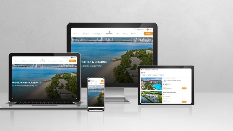 Xu hướng Responsive thiết kế website khách sạn resort