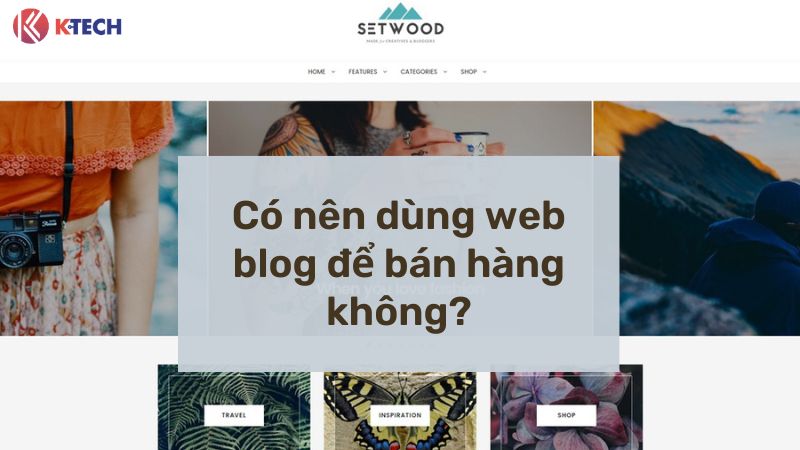 Có nên dùng thiết kế web blog để bán hàng không?