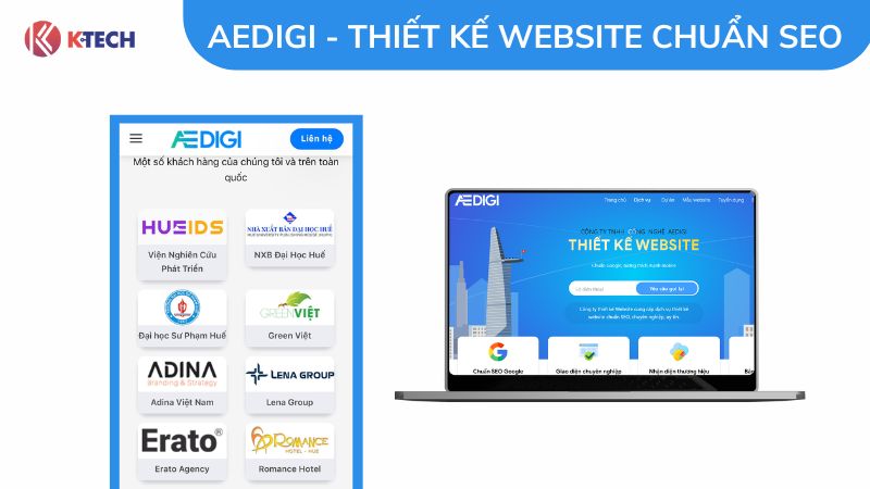AEDIGI- Công ty thiết kế website uy tín tại Huế