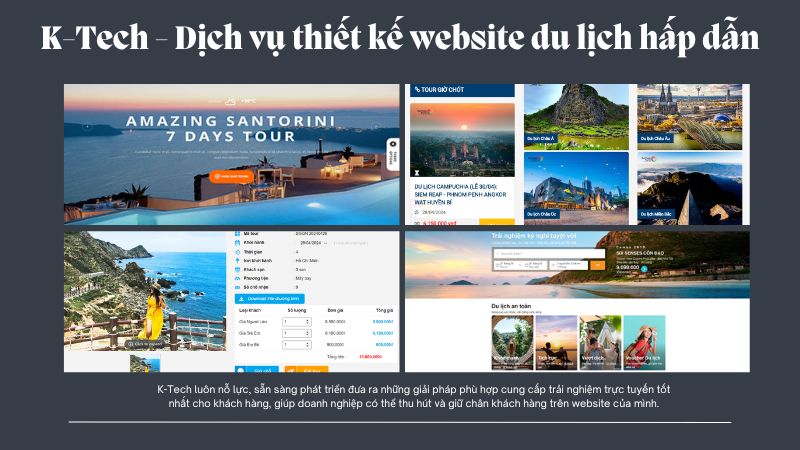 KTech - Dịch vụ thiết kế web du lịch