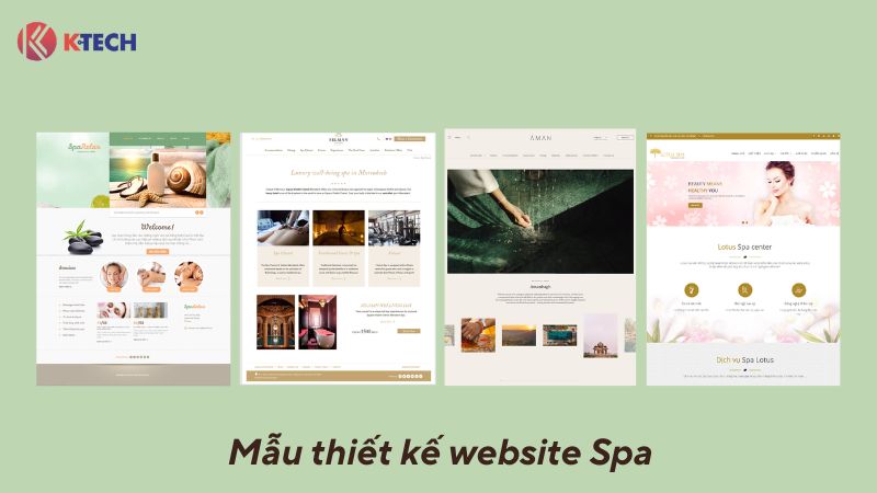 Mẫu thiết kế web spa