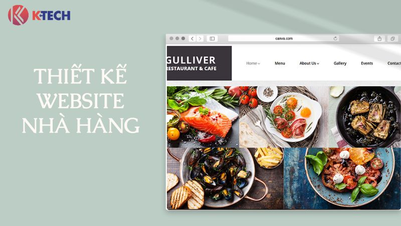 Thiết kế website nhà hàng cực đẹp, thu hút khách hàng
