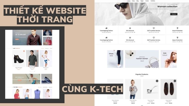 Thiết kế website thời trang đẹp mắt cùng KTech