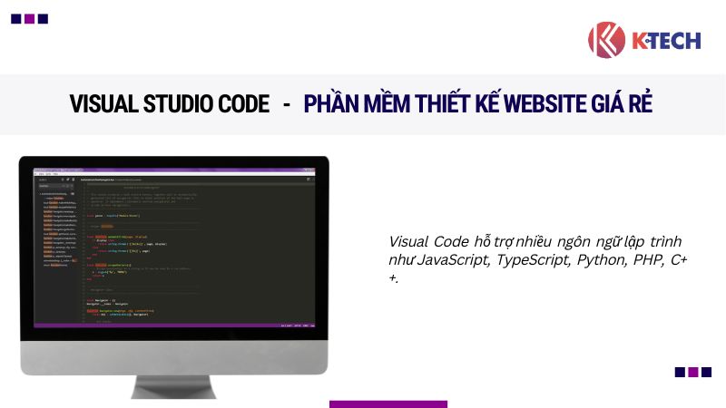 Visual Studio Code - Phần mềm thiết kế website giá rẻ