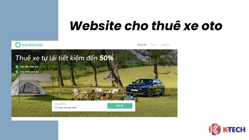 Website cho thuê xe ô tô