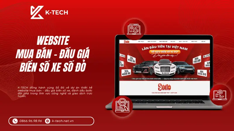 Dự án thiết kế website mua bán - đấu giá biển số xe Số Đỏ