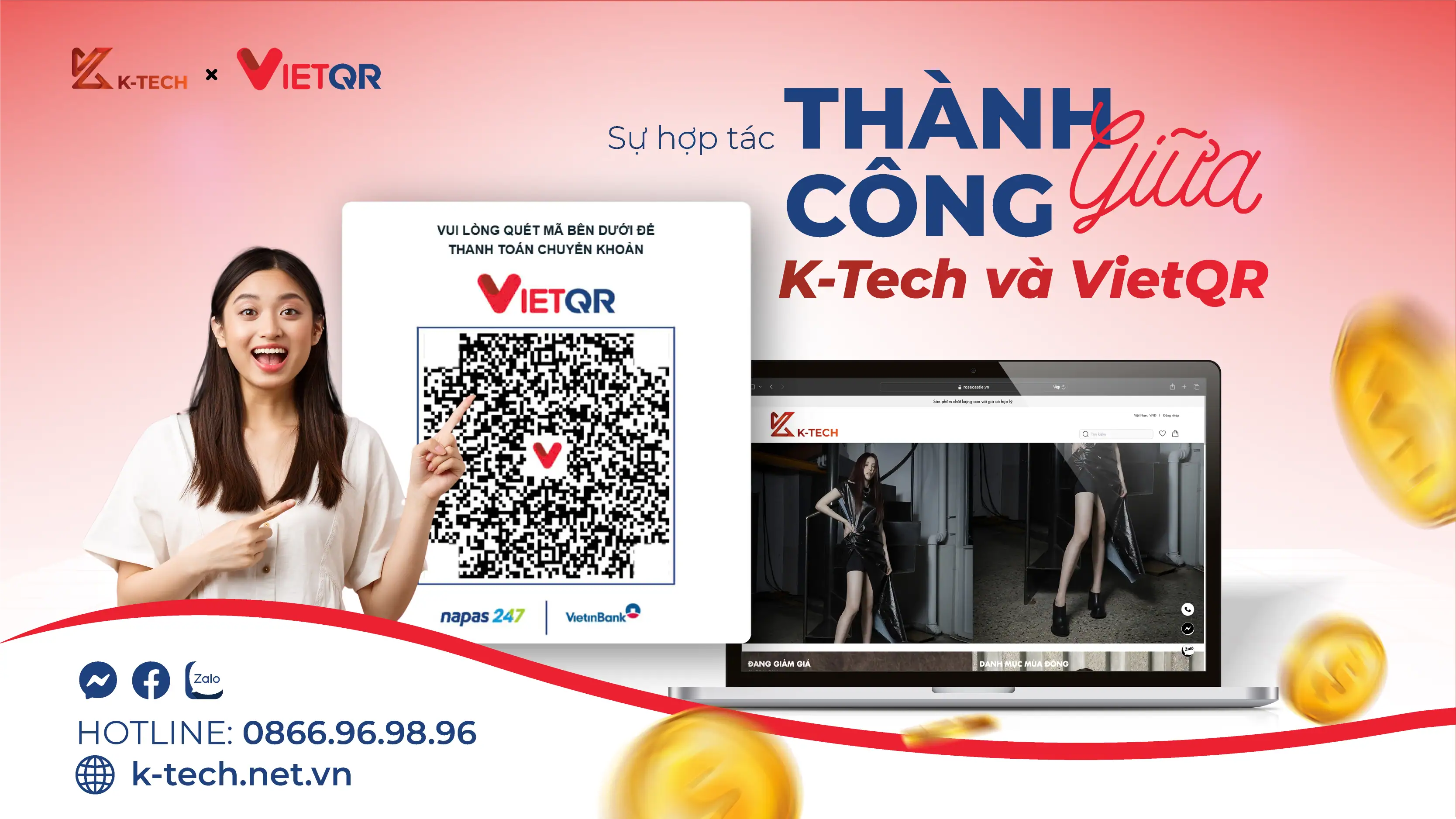 VIETQR - ĐỐI TÁC CHIẾN LƯỢC CỦA K-TECH, MANG LẠI TRẢI NGHIỆM THANH TOÁN MƯỢT MÀ