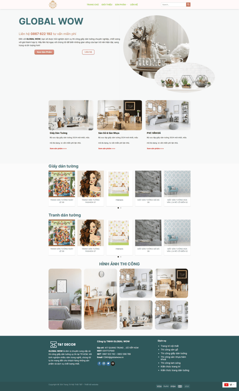 decor giay dan tuong