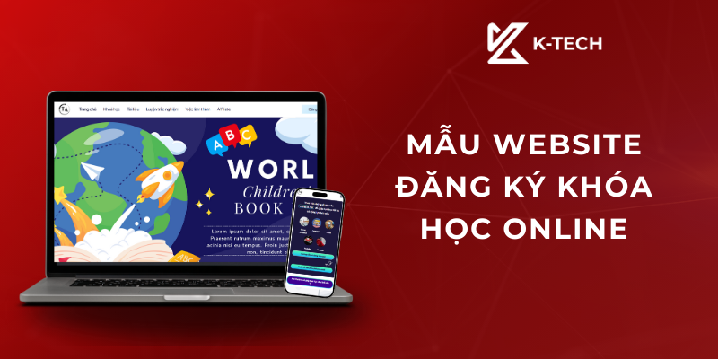 Mẫu website giáo dục - đăng ký khóa học online