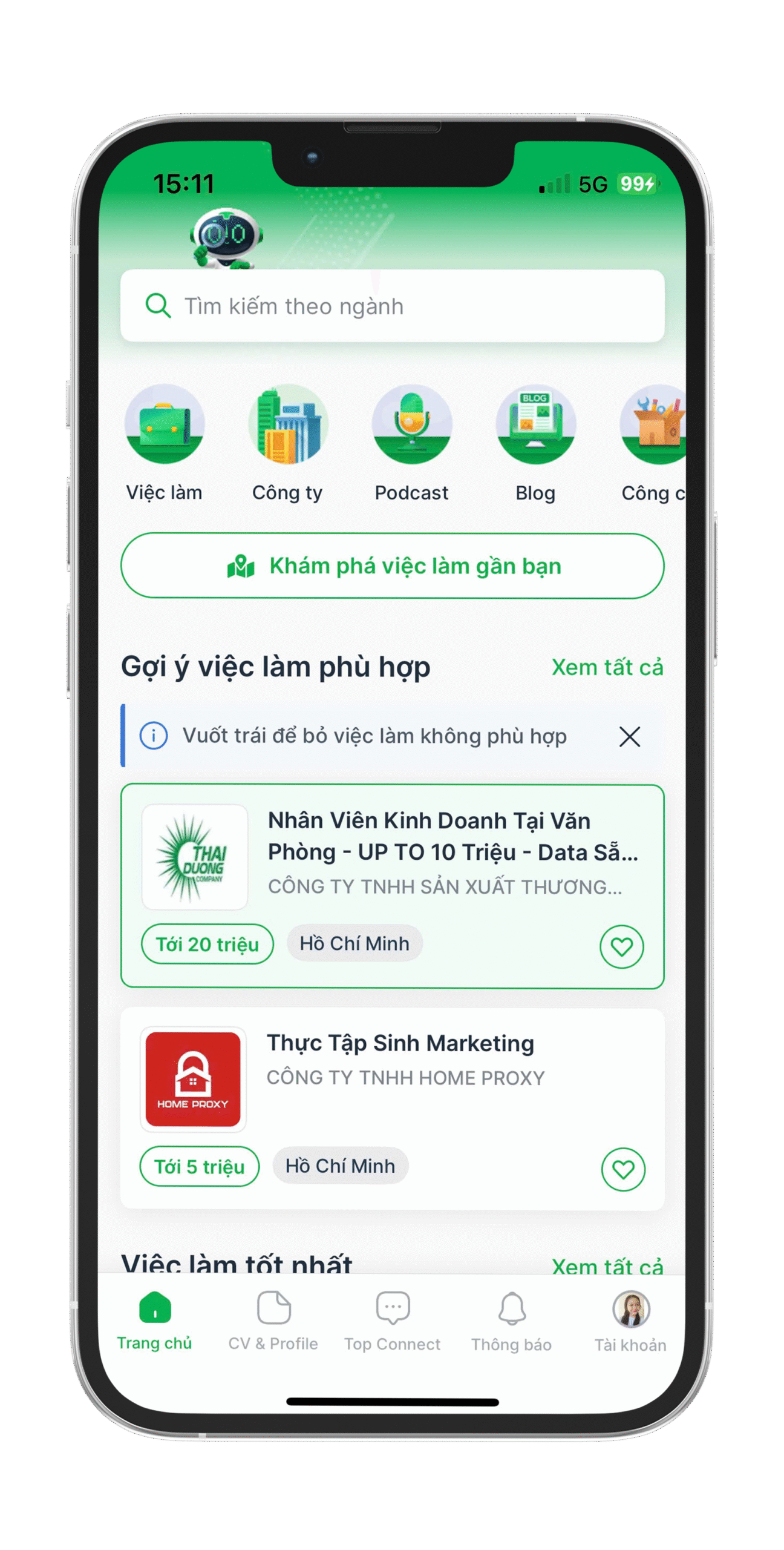 App TopCV