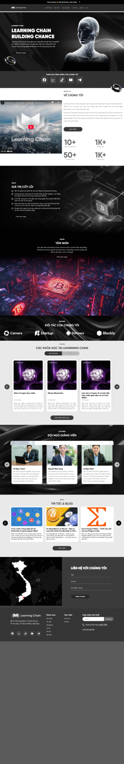 WEBSITE GIÁO DỤC BLOCKCHAIN