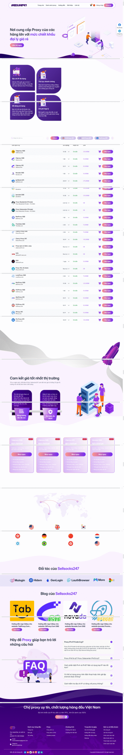 WEBSITE CUNG CẤP DỊCH VỤ PROXY