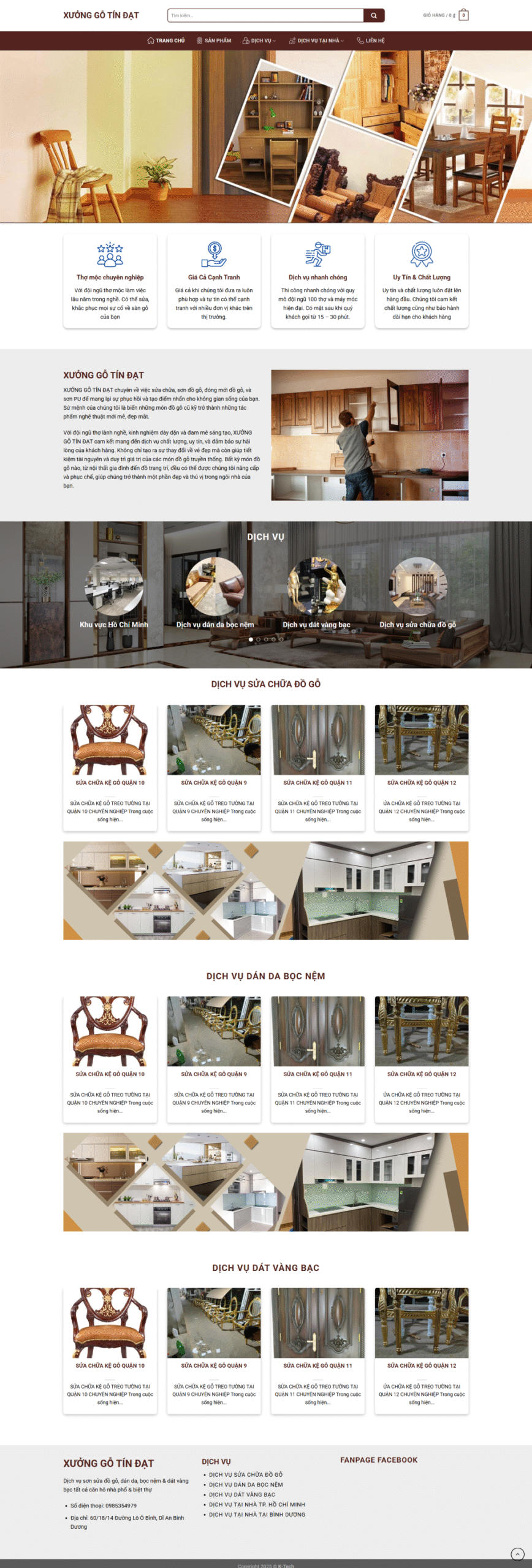 WEBSITE SỬA CHỮA NỘI THẤT