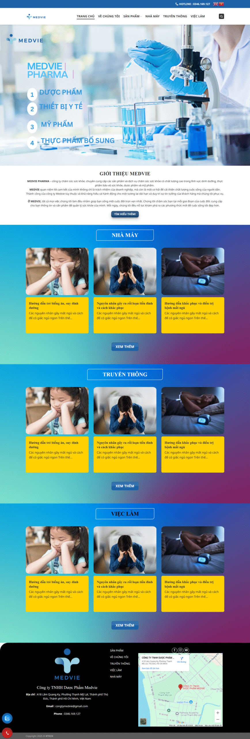 WEBSITE CÔNG TY DƯỢC PHẨM