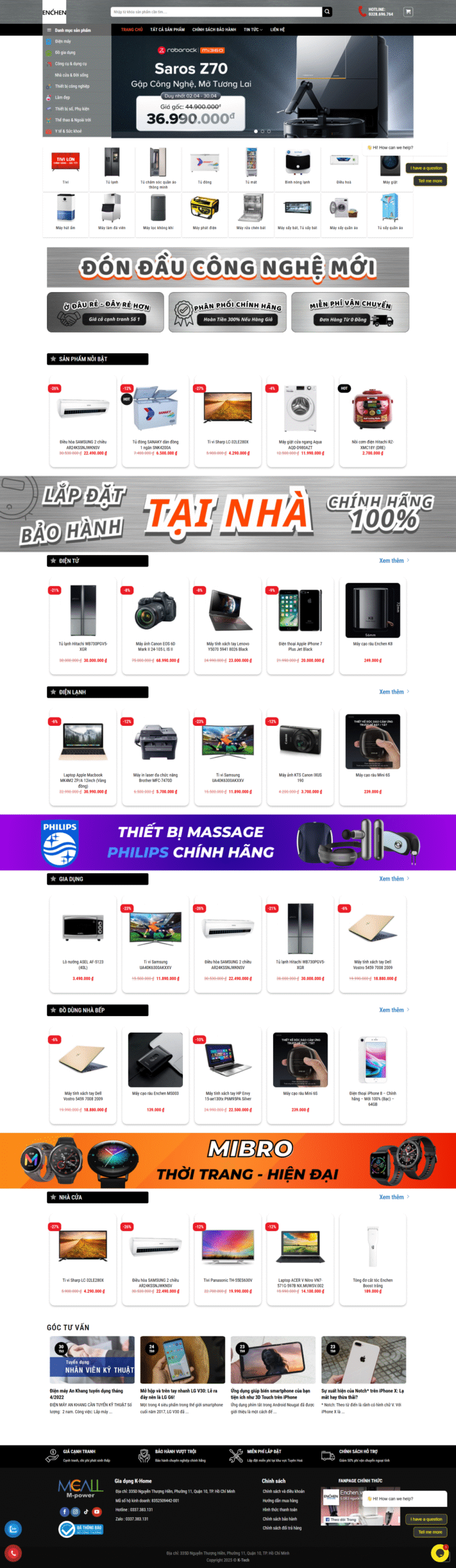 WEBSITE BÁN GIA DỤNG