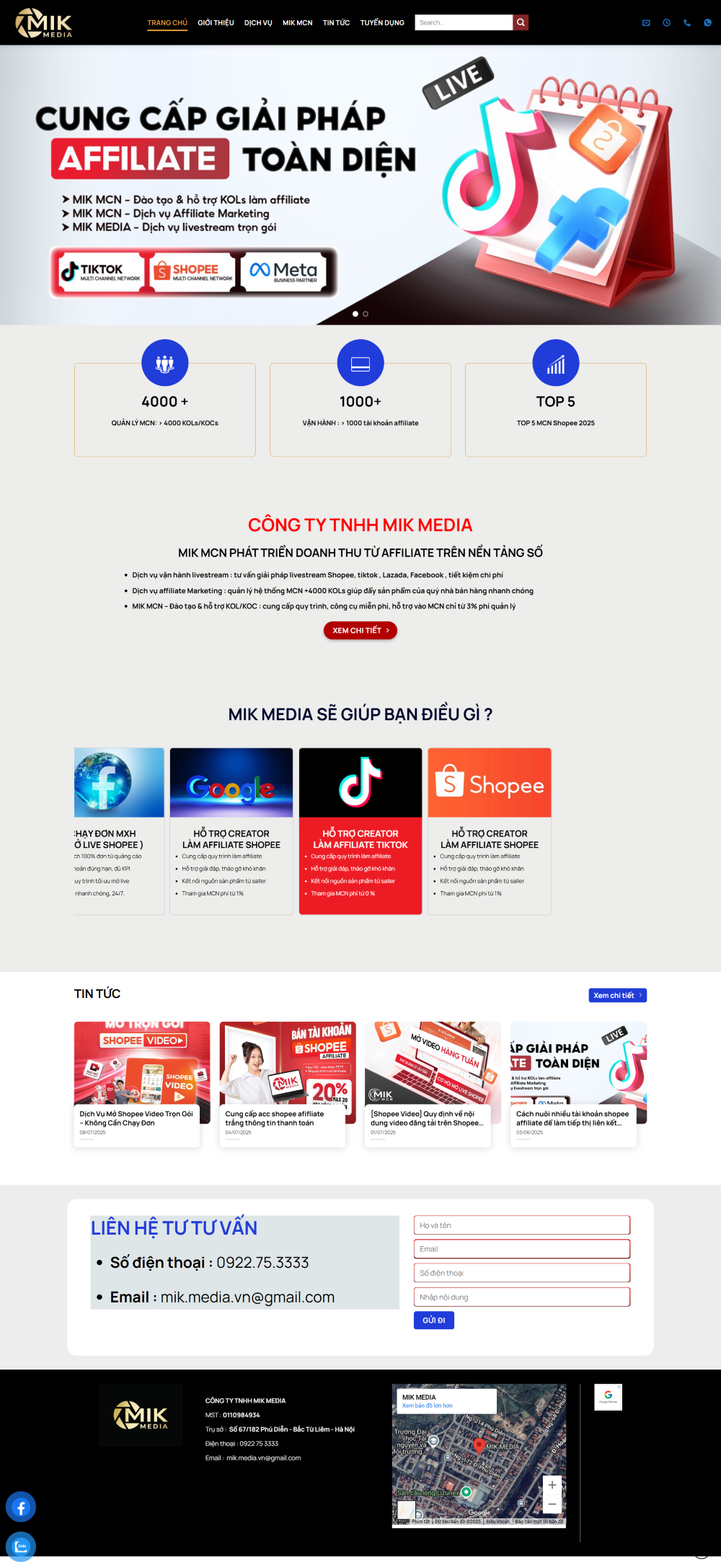 WEBSITE CÔNG TY MEDIA