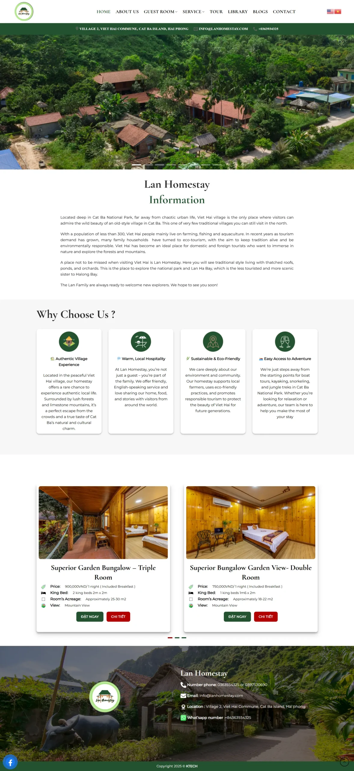 WEBSITE LAN HOMESTAY