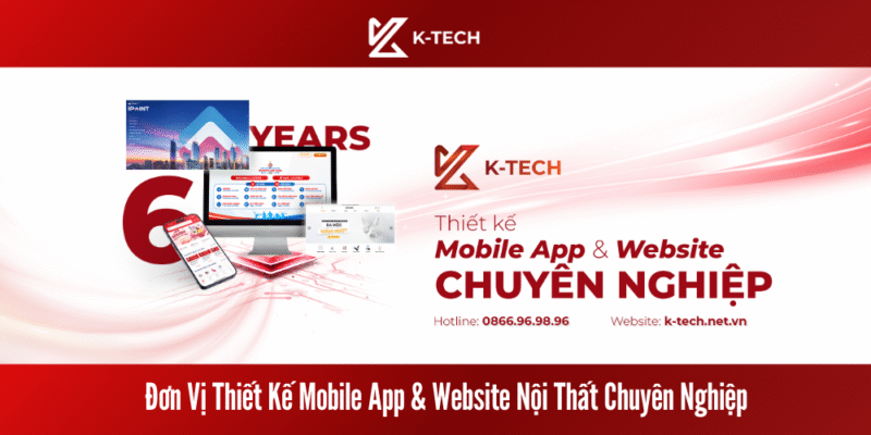 Đơn vị thiết kế Mobile App & Website nội thất chuyên nghiệp 