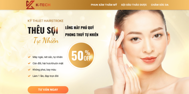 Mẫu thiết kế website làm đẹp - Sothic
