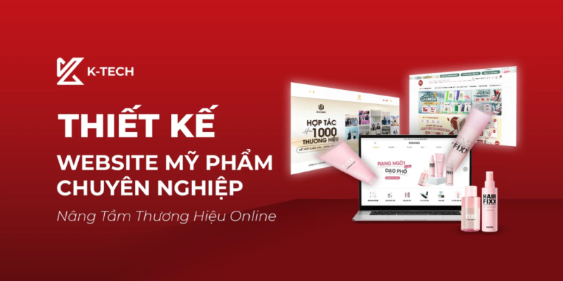Thiết Kế Website Mỹ Phẩm Chuyên Nghiệp Nâng Tầm Thương Hiệu Online 2026