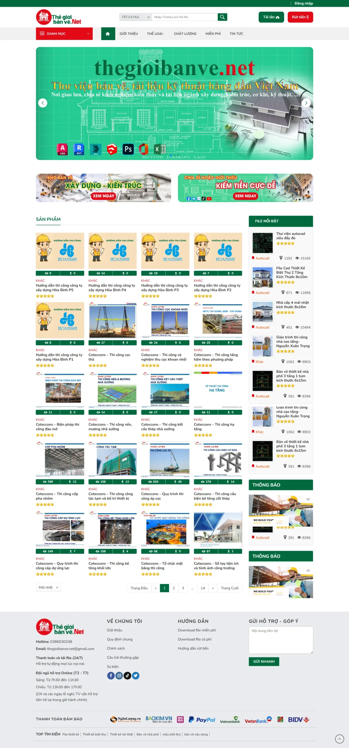 WEBSITE CHIA SẺ BẢN VẼ THIẾT KẾ