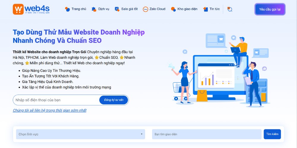 Công ty thiết kế web Bình Dương- Web4s