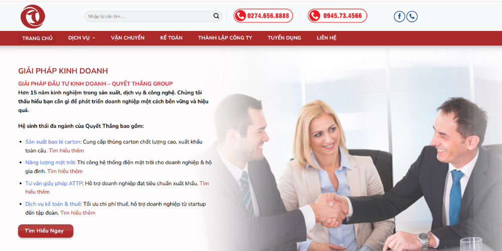 Công ty thiết kế website Bình Dương - Quyết Thắng Group