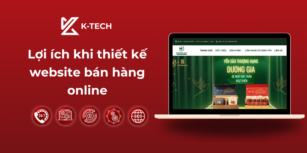Lợi ích khi thiết kế website bán hàng online