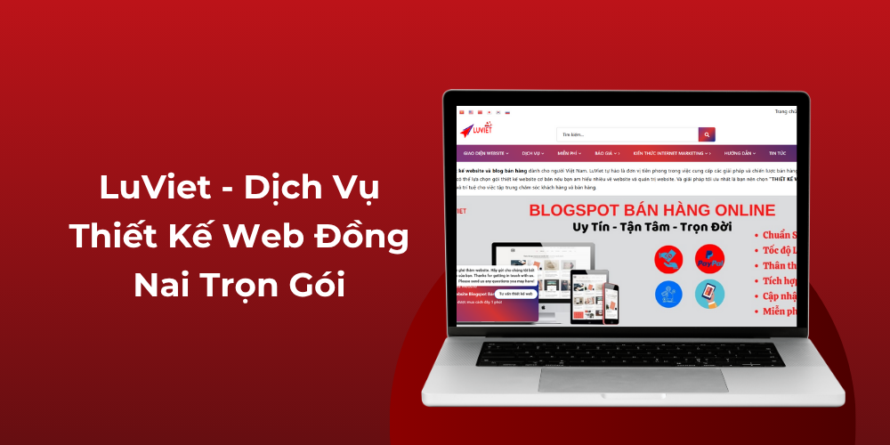 LuViet- Dịch vụ thiết kế web Đồng Nai trọn gói