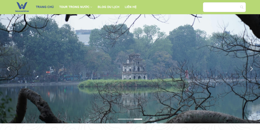 Mẫu thiết kế website du lịch - Wanderwise Travel