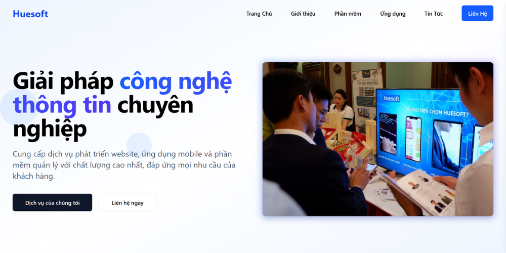 Mẫu thiết kế website tại Huế - Huesoft
