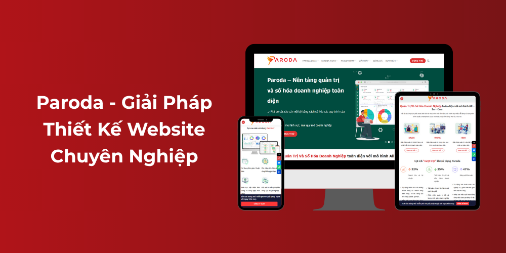 Paroda - Giải pháp thiết kế website chuyên nghiệp