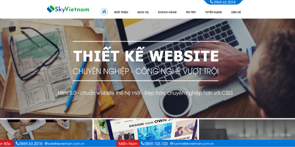 Công ty thiết kế web Hà Nội - Sky Vietnam