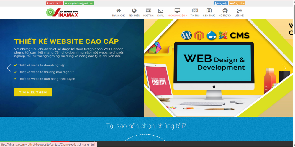 Công ty thiết kế web Hà Nội - Vinamax Viet Nam