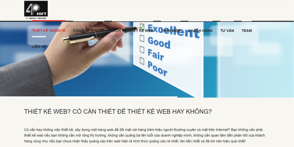 Công ty thiết kế web Vũng Tàu - 4PSoft