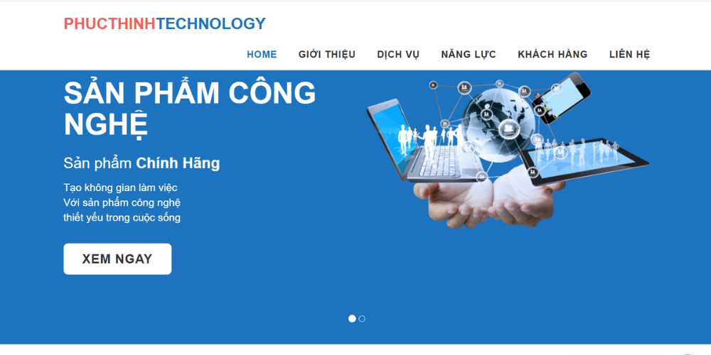 Công ty thiết kế web Vũng Tàu - Phuc Thinh