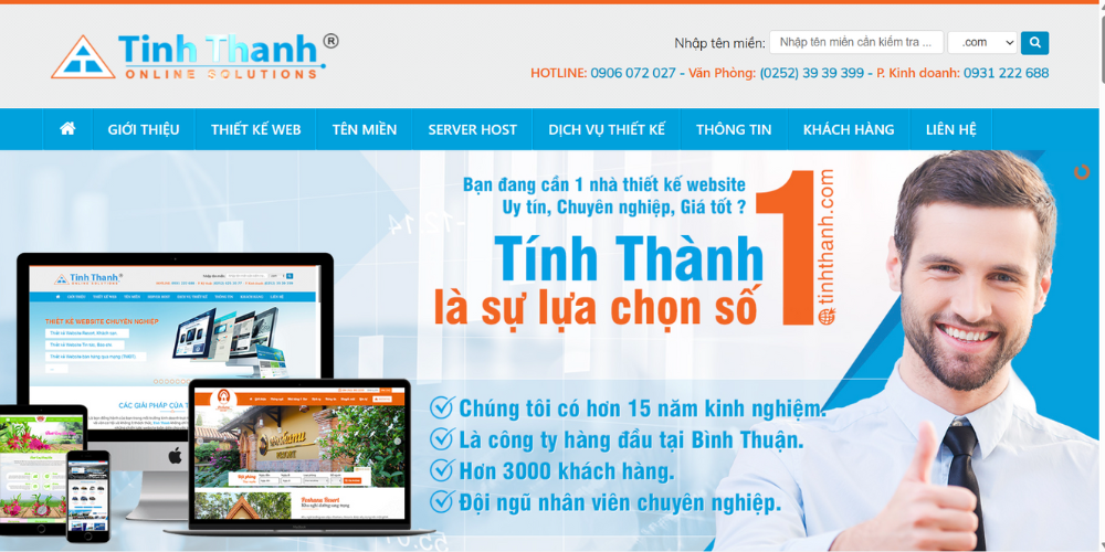 Công ty thiết kế website Phan Thiết - Tính Thành