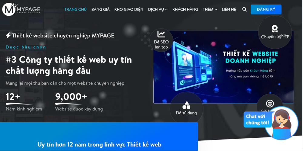 Công ty thiết kế website Spa - My Page