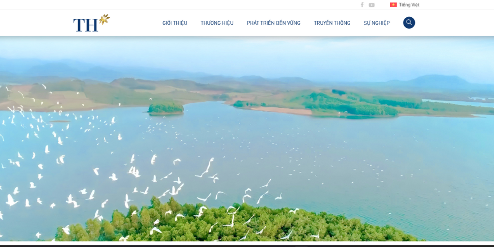 Mẫu Thiết Kế Web Giới Thiệu TH Group